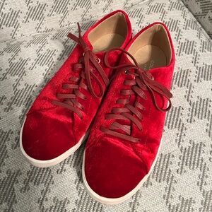 Red velvet Cole Haan sneakers